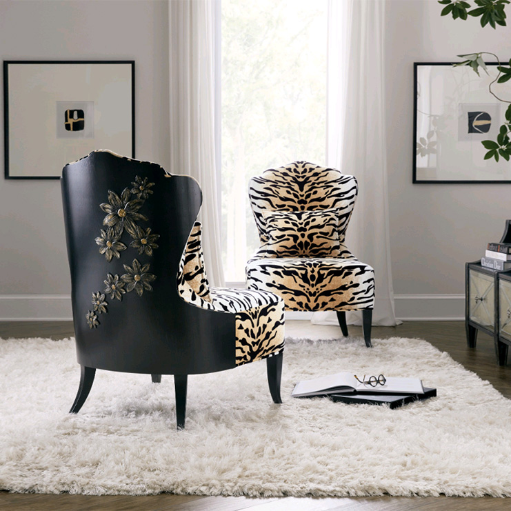 Фото Кресло на деревянной раме - стиль Американское наследство - Для гостиной - Купить в Интернет-магазине