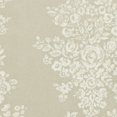 Фото Обои с рисунком - Цветы - стиль Английская классика - Светло-коричневые - Купить в Интернет-магазине