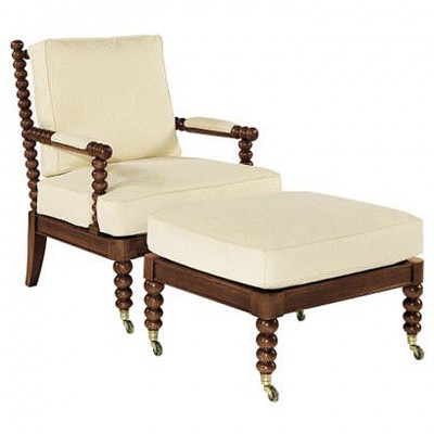 Фото Кресло на деревянной раме - стиль Американская классика - Для гостиной - Купить в Интернет-магазине