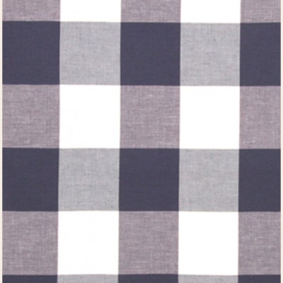 Фото Ткань портьерная с рисунком - Клетка - стиль Американский - Синяя - Купить в Интернет-магазине