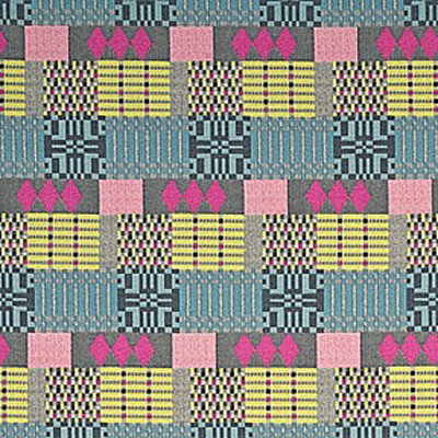 Фото Ткань портьерная с рисунком - Орнамент - стиль Английский - Бирюзовый - Купить в Интернет-магазине