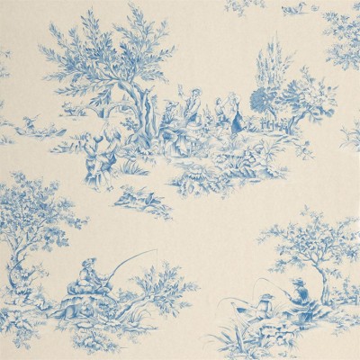 Фото Обои с рисунком - Туаль - стиль Английская классика - Кремовые - Купить в Интернет-магазине