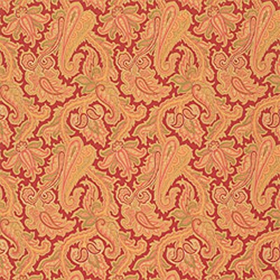 Фото Обои с рисунком - Пейсли - стиль Американский - Красные - Купить в Интернет-магазине