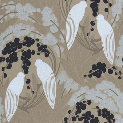 Фото Обои с рисунком - Анималистический принт - стиль Английская классика - Коричневые - Купить в Интернет-магазине