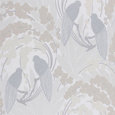 Фото Обои с рисунком - Анималистический принт - стиль Английская классика - Белые - Купить в Интернет-магазине