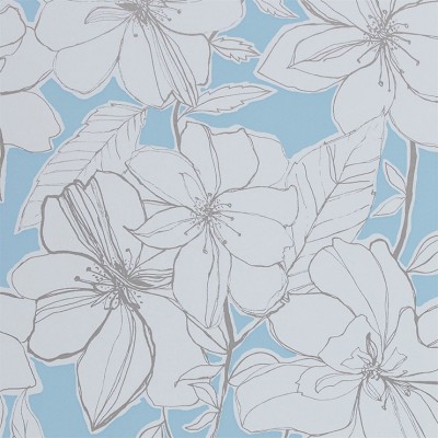 Фото Обои с рисунком - Цветы - стиль Английская классика - Голубы - Купить в Интернет-магазине