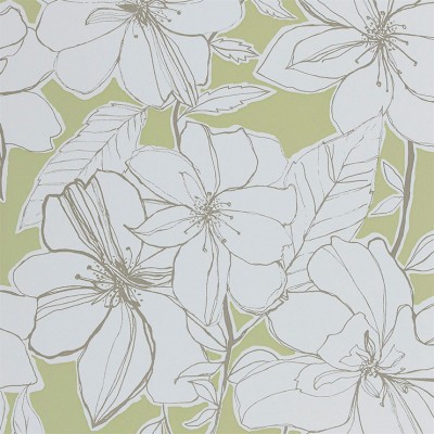 Фото Обои с рисунком - Цветы - стиль Английская классика - Зеленые - Купить в Интернет-магазине