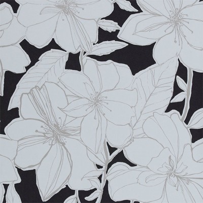 Фото Обои с рисунком - Цветы - стиль Английская классика - Черные - Купить в Интернет-магазине