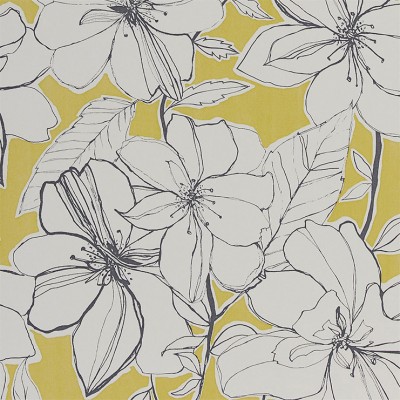 Фото Обои с рисунком - Цветы - стиль Английская классика - Желтые - Купить в Интернет-магазине