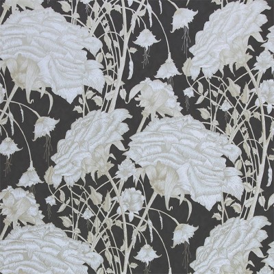 Фото Обои с рисунком - Цветы - стиль Английская классика - Черные - Купить в Интернет-магазине