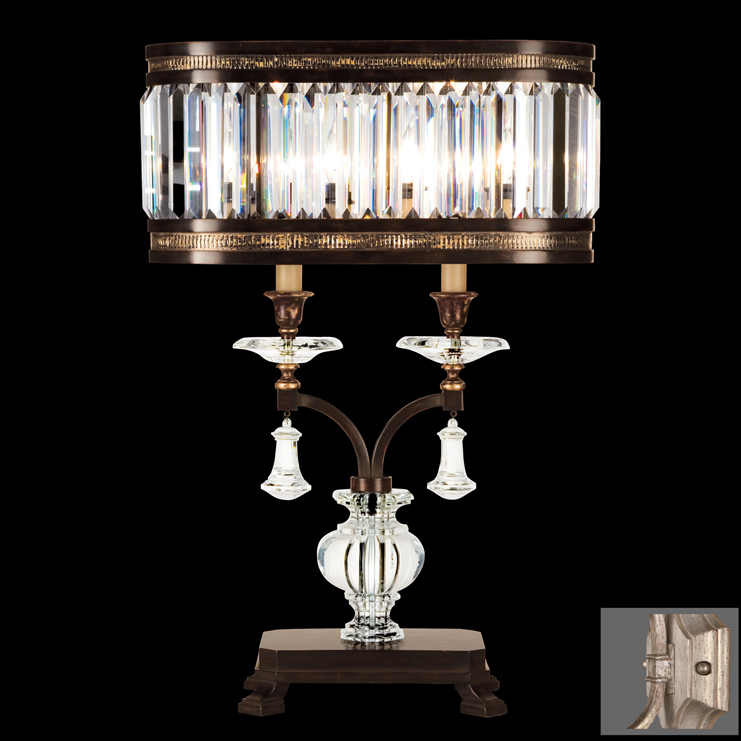 Фото Настольная лампа - стиль Американская классика - Хрустальная - Купить в Интернет-магазине