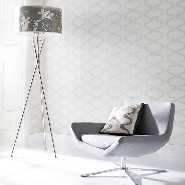 Фото Обои с рисунком - Абстракция - стиль Современный - Серые - Купить в Интернет-магазине