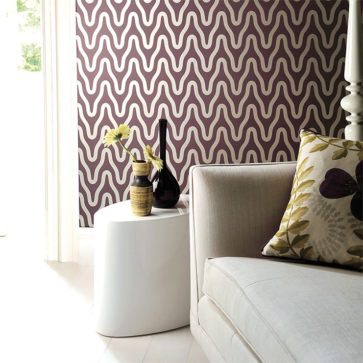 Фото Обои с рисунком - Орнамент - стиль Современный - Серые - Купить в Интернет-магазине