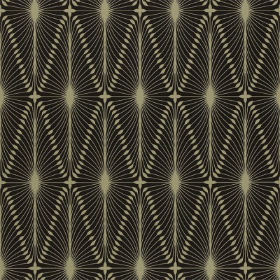 Фото Обои с рисунком - Орнамент - стиль Современный - Черные - Купить в Интернет-магазине