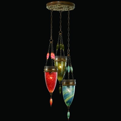 Фото Светильник потолочный - стиль Американская классика - Стеклянный - Купить в Интернет-магазине