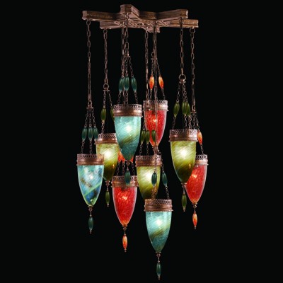 Фото Светильник потолочный - стиль Американская классика - Стеклянный - Купить в Интернет-магазине