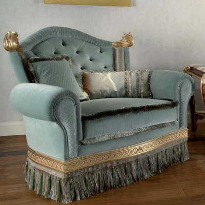 Фото Кресло обитое - стиль Русский дворцовый - Для гостиной - удобное кресло производства США - Colombo Mobili - Italy 18th century - Купить в Интернет-магазине