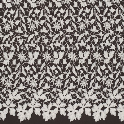 Фото Ткань тюлевая и вуаль - Ткань тюлевая с рисунком - стиль Английский - Белая - Купить в Интернет-магазине