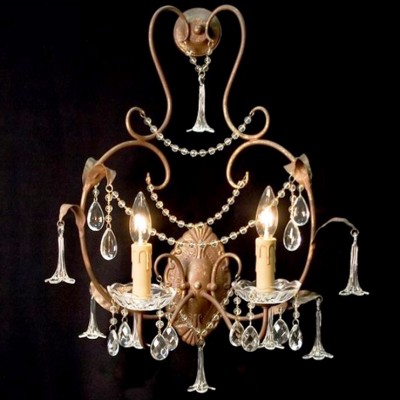 Фото Бра, светильник настенный - стиль Американская классика - Стеклянный - Купить в Интернет-магазине