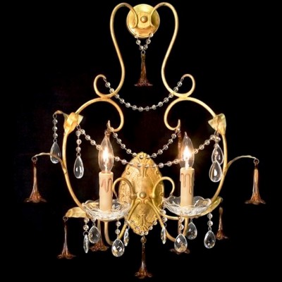 Фото Бра, светильник настенный - стиль Американская классика - Стеклянный - Купить в Интернет-магазине