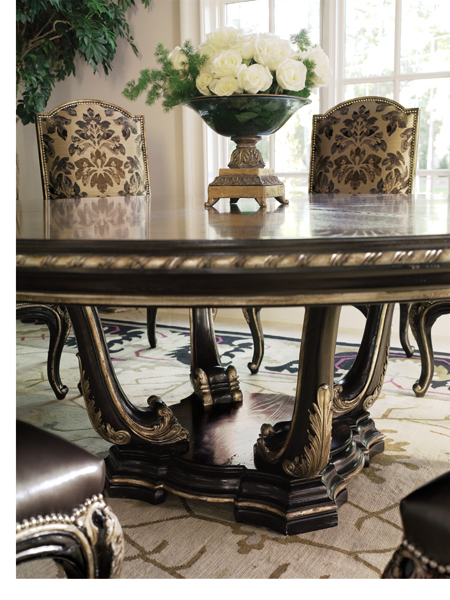 Фото Стол обеденный - стиль Флорида Дизайн - Для столовой - большие обеденные столы производства США - Marge Carson - Piazza San-Marco - Купить в Интернет-магазине