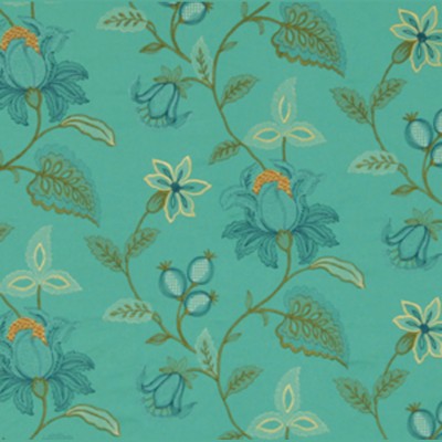 Фото Ткань портьерная с рисунком - Цветы - стиль Американский - Купить в Интернет-магазине