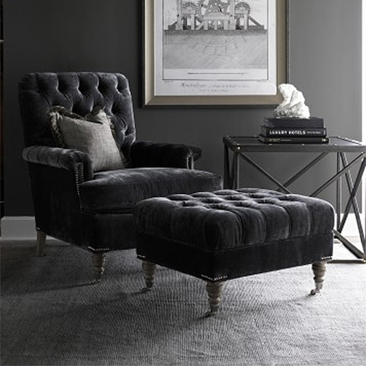 Фото Кресло обитое - стиль Американская классика - Для гостиной - удобное кресло производства США - Lillian August - Lillian August Design - Купить в Интернет-магазине