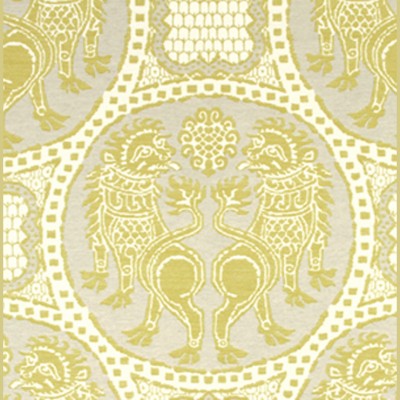 Фото Ткань портьерная с рисунком - Крупный декор - стиль Американский - Светло-серый - Купить в Интернет-магазине