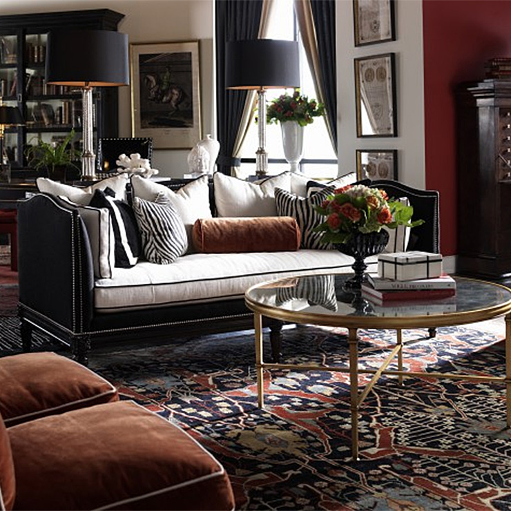 Фото Диван большой - стиль Американская классика - Для гостиной - Купить в Интернет-магазине