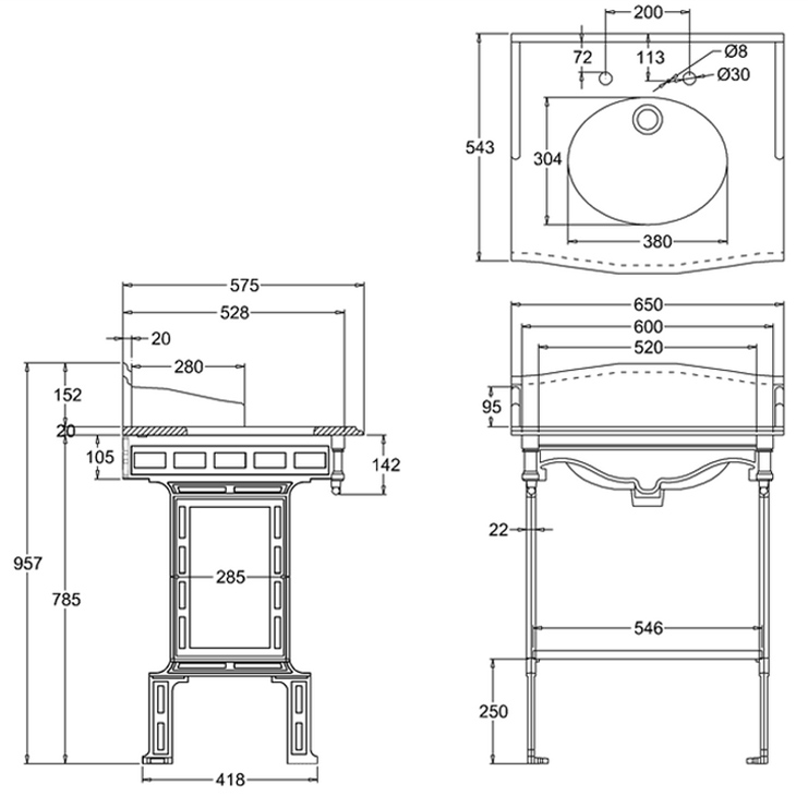 Фото Раковина - стиль Английский - Купить в Интернет-магазине