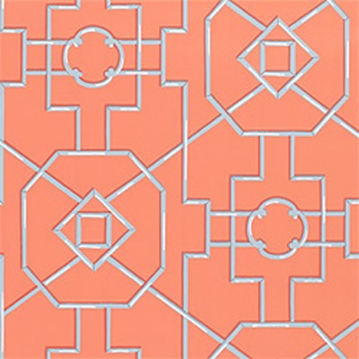 Фото Обои с рисунком - Орнамент - стиль Американский - Оранжевые - Купить в Интернет-магазине