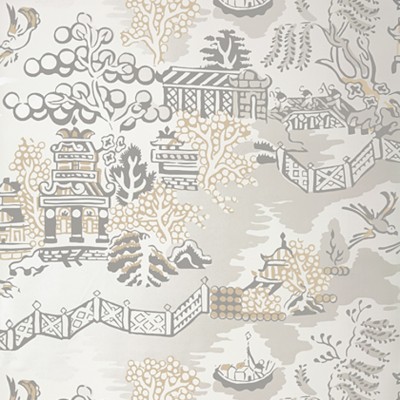 Фото Обои с рисунком - Крупный декор - стиль Американский - Серебристые - Купить в Интернет-магазине