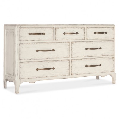 Фото Витрина широкая - стиль Кантри - Для спальни - Со стеклянными дверями - Hooker - Americana - Купить в Интернет-магазине