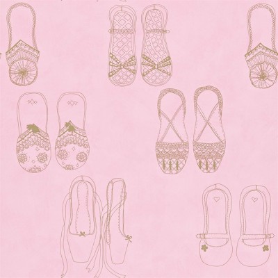 Фото Обои с рисунком - Детский рисунок - стиль Современный - Розовые - Купить в Интернет-магазине