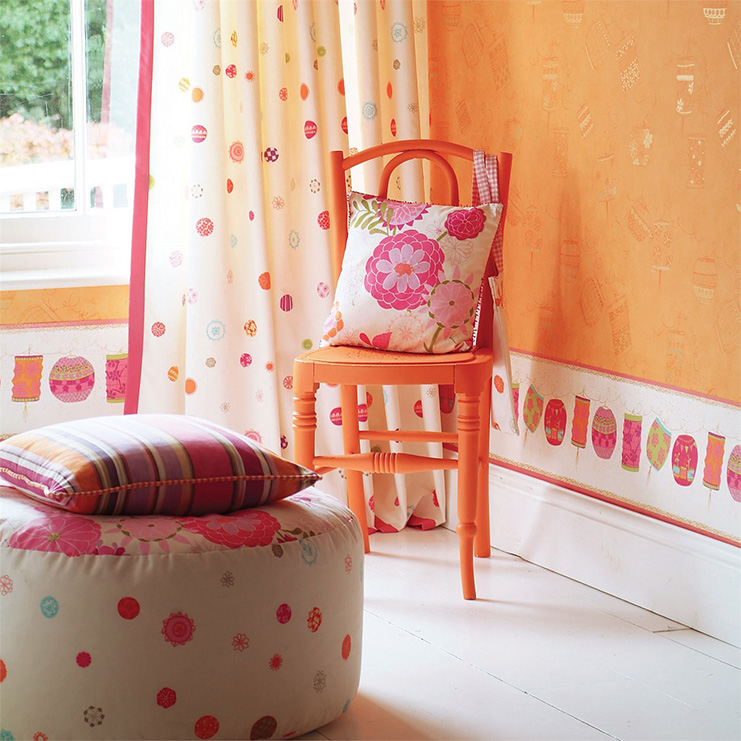 Фото Обои с рисунком - Детский рисунок - стиль Современный - Розовые - Купить в Интернет-магазине