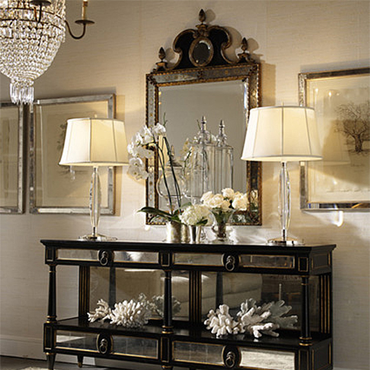 Фото Зеркало настенное - стиль Американская классика - Для гостиной - Купить в Интернет-магазине