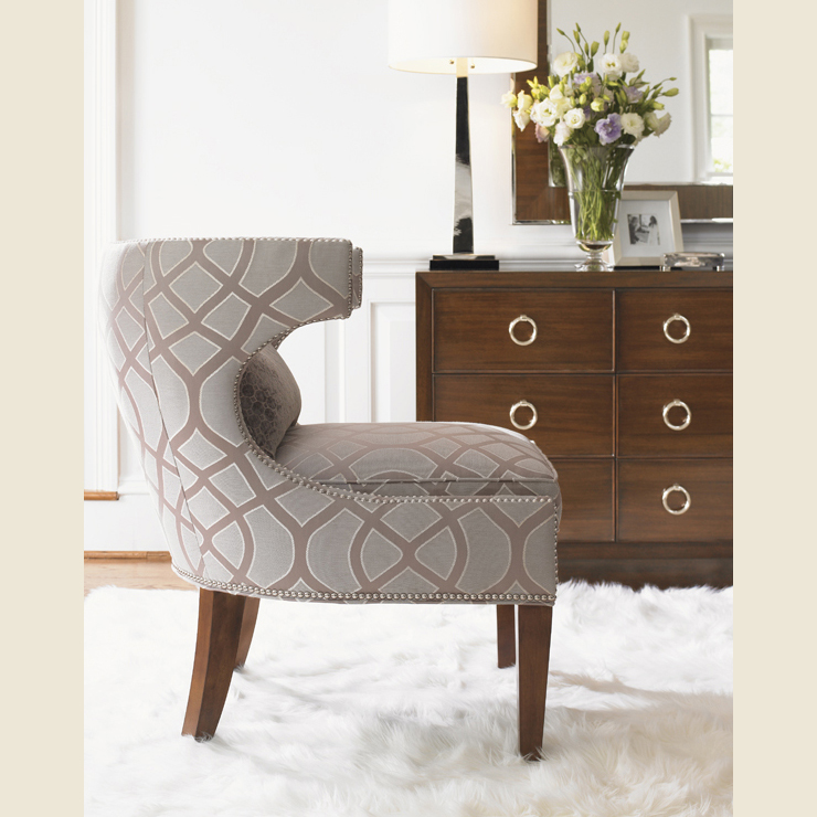 Фото Кресло обитое - стиль Transitional - Для гостиной - удобное кресло производства США - Lexington - Mirage - Купить в Интернет-магазине