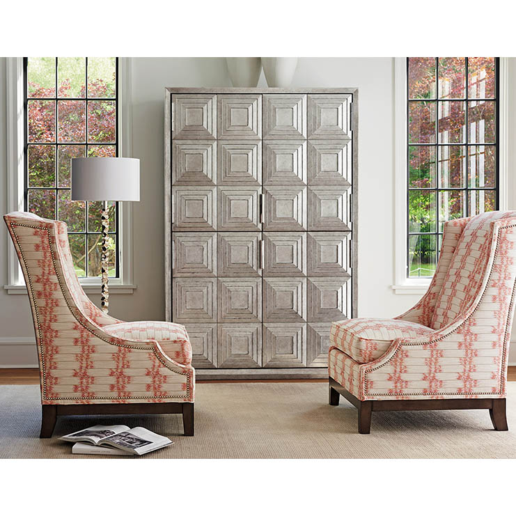 Фото Кресло обитое - стиль Ар-деко - Для гостиной - удобное кресло производства США - Lexington - Ariana - Купить в Интернет-магазине