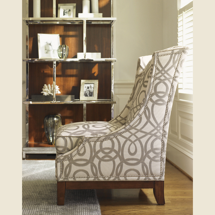Фото Кресло на деревянной раме - стиль Transitional - Для гостиной - Купить в Интернет-магазине