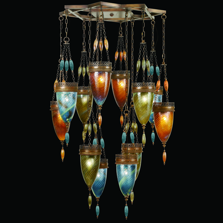 Фото Светильник потолочный - стиль Американская классика - Стеклянный - Купить в Интернет-магазине Фото Светильник потолочный - стиль Американская классика - Стеклянный - Купить в Интернет-магазине