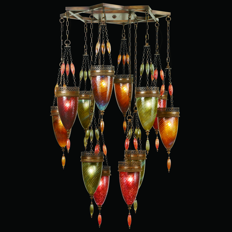 Фото Светильник потолочный - стиль Американская классика - Стеклянный - Купить в Интернет-магазине Фото Светильник потолочный - стиль Американская классика - Стеклянный - Купить в Интернет-магазине