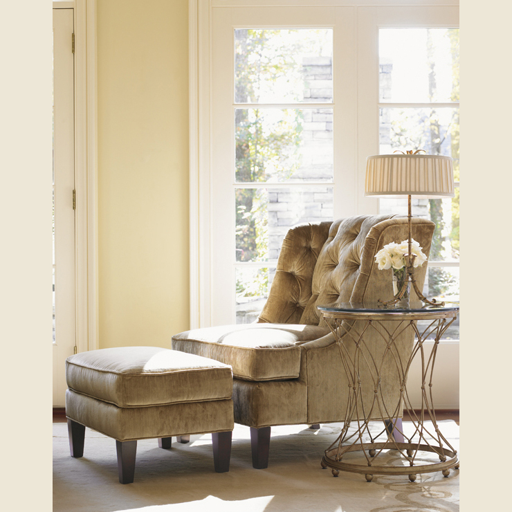 Фото Кресло обитое - стиль Современная классика - Для гостиной - удобное кресло производства США - Lexington - St Tropez - Купить в Интернет-магазине