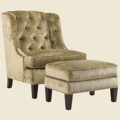 Фото Кресло обитое - стиль Современная классика - Для гостиной - удобное кресло производства США - Lexington - St Tropez - Купить в Интернет-магазине