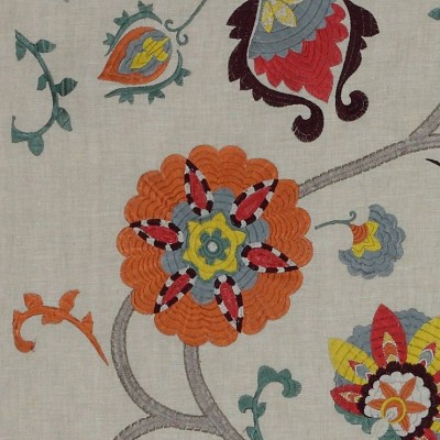 Фото Ткань портьерная с рисунком - Цветы - стиль Английский - Купить в Интернет-магазине