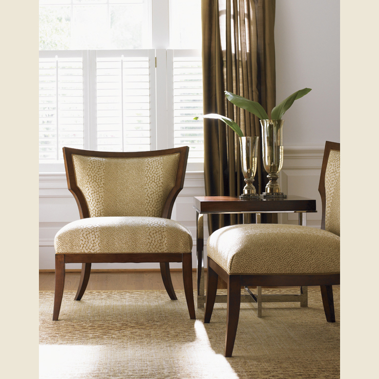Фото Кресло на деревянной раме - стиль Transitional - Для гостиной - Купить в Интернет-магазине