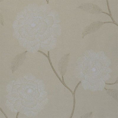 Фото Обои с рисунком - Цветы - стиль Английская классика - Светло-коричневые - Купить в Интернет-магазине