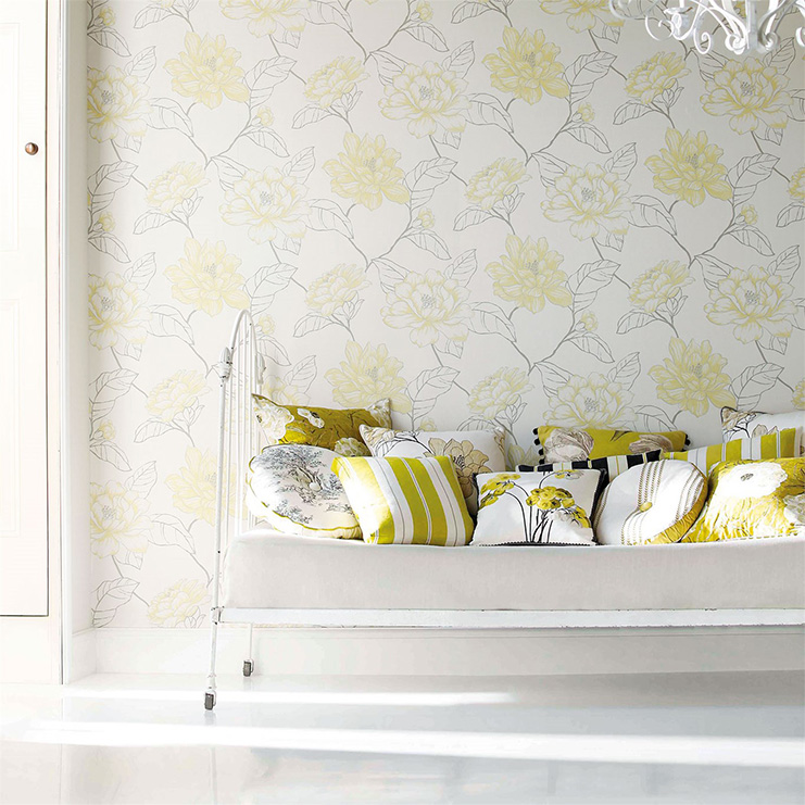 Фото Обои с рисунком - Цветы - стиль Английская классика - Белые - Купить в Интернет-магазине Фото Обои с рисунком - Цветы - стиль Английская классика - Белые - Купить в Интернет-магазине