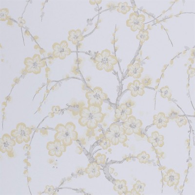 Фото Обои с рисунком - Цветы - стиль Английская классика - Белые - Купить в Интернет-магазине