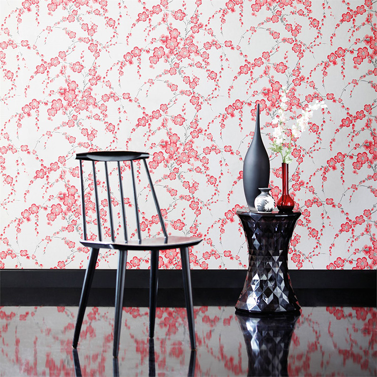 Фото Обои с рисунком - Цветы - стиль Английская классика - Белые - Купить в Интернет-магазине