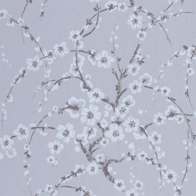 Фото Обои с рисунком - Цветы - стиль Английская классика - Серые - Купить в Интернет-магазине